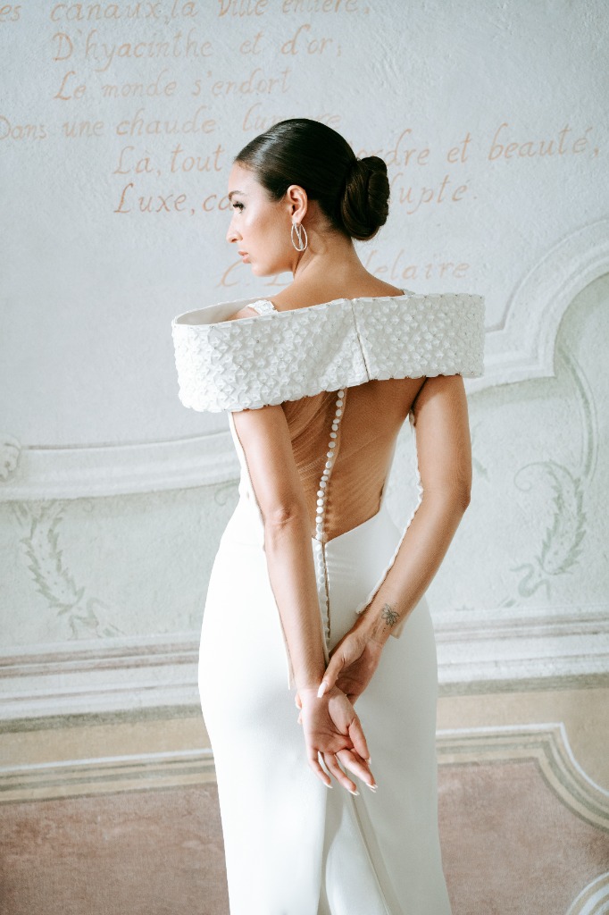 Wedding dress detail